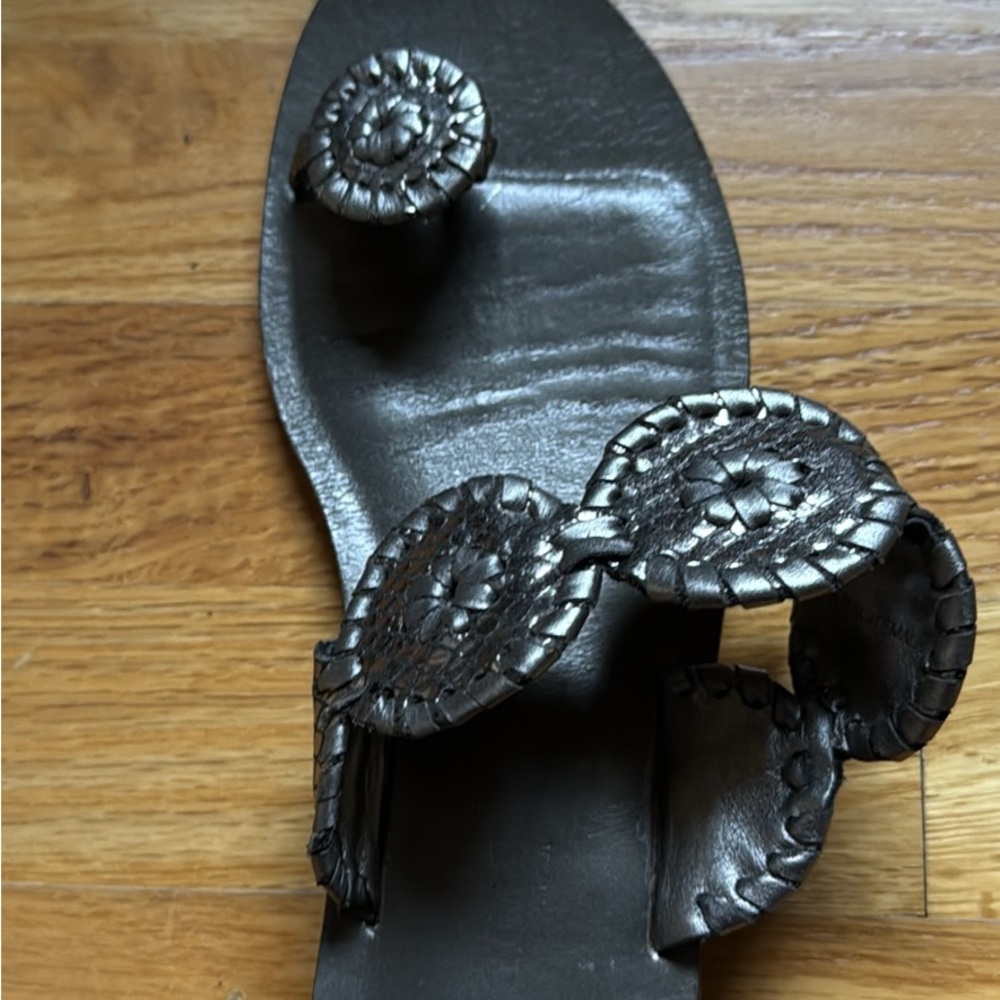 Jack Rogers Dark Brown Woven Sandals